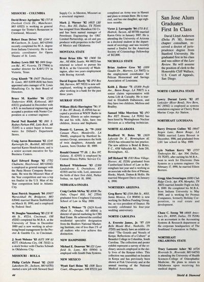 San Jose Alum Graduates First In Class